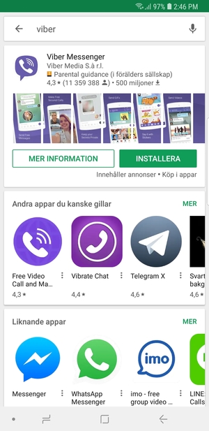 Välj appen