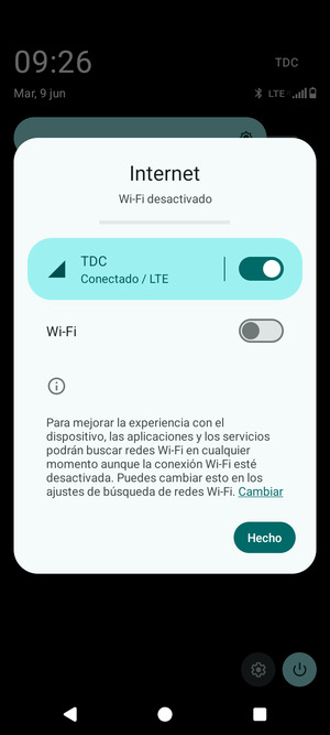Seleccione Hecho