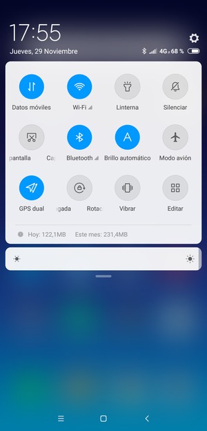 Desactive Wi-Fi y Bluetooth