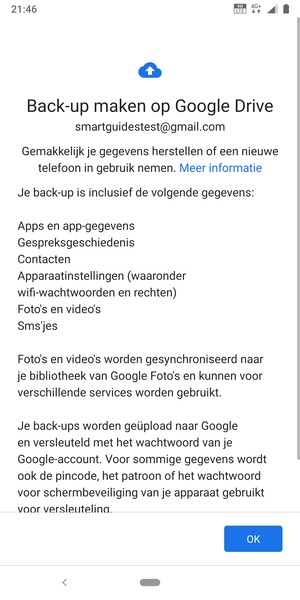Selecteer OK