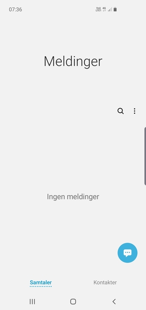 Velg menyknappen