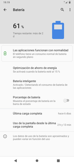 Seleccione Optimización de ahorro de energía