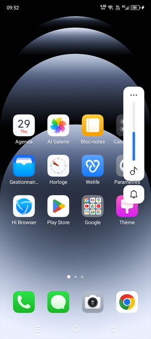 Select Sound to change to vibration mode