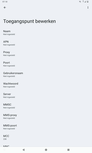 Voer internetgegevens in