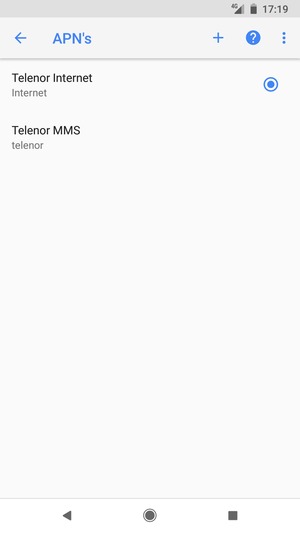 Selecteer de Menu-knop