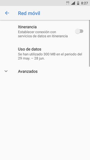 Seleccione Avanzados
