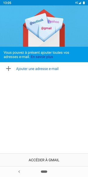 Sélectionnez Ajouter une adresse e-mail