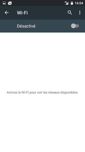 Activer le Wi-Fi