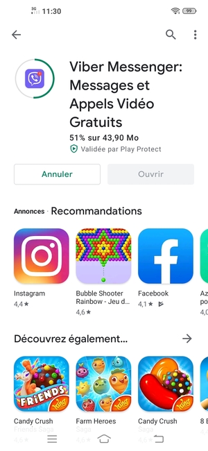 Veuillez attendre la fin de la procédure d'installation