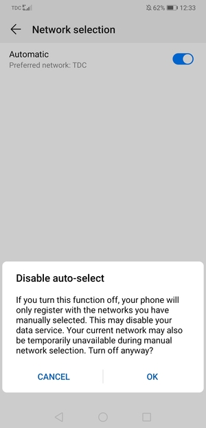 Select OK