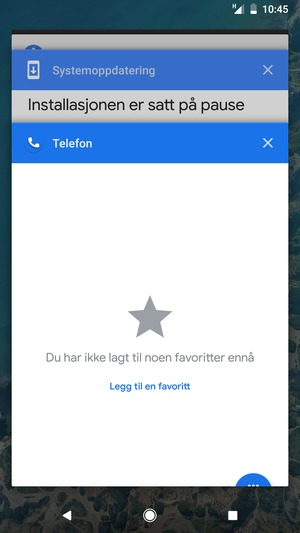 Dra apper til høyre for å lukke dem