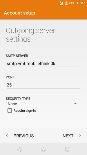 Uncheck the Require sign-in checkbox and select NEXT