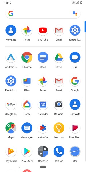 Wählen Sie Gmail