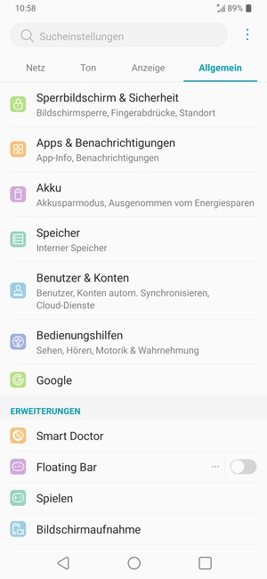Wählen Sie Sperrbildschirm & Sicherheit