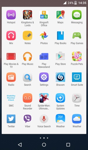 Scroll to and select Settings
