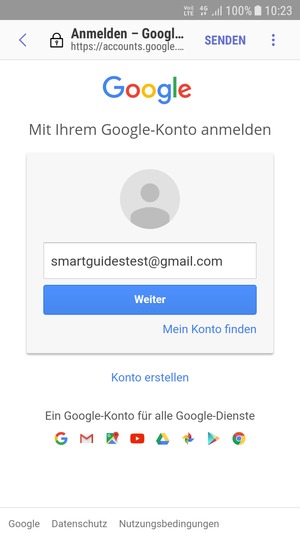 Wählen Sie Weiter