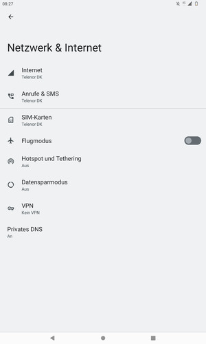 Wählen Sie Internet