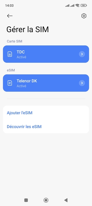 Votre eSIM est maintenant activée