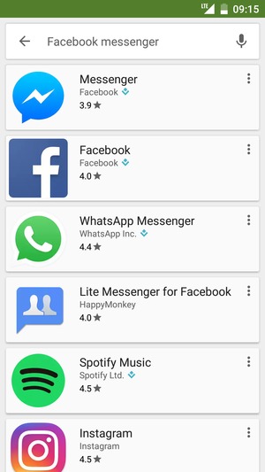 Select the app