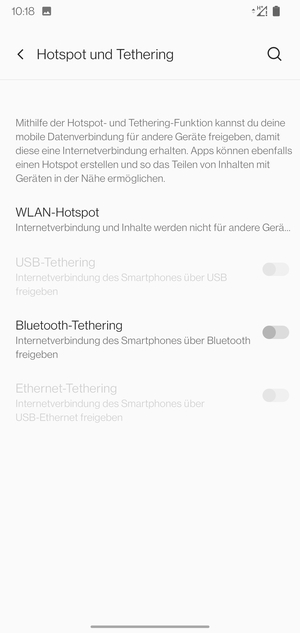 Wählen Sie WLAN-Hotspot