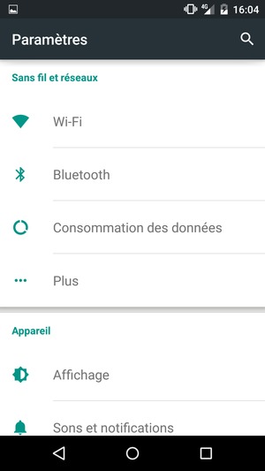 Sélectionnez Plus