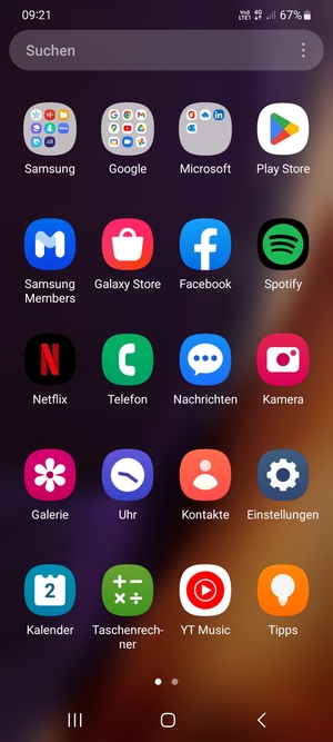 Wählen Sie Einstellungen