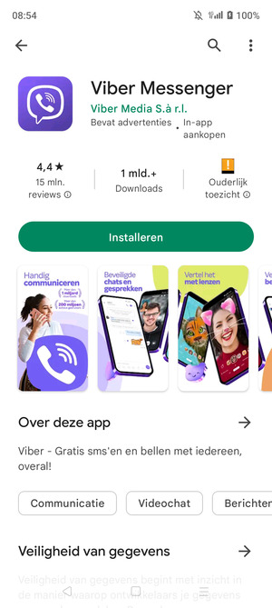 Selecteer Installeren