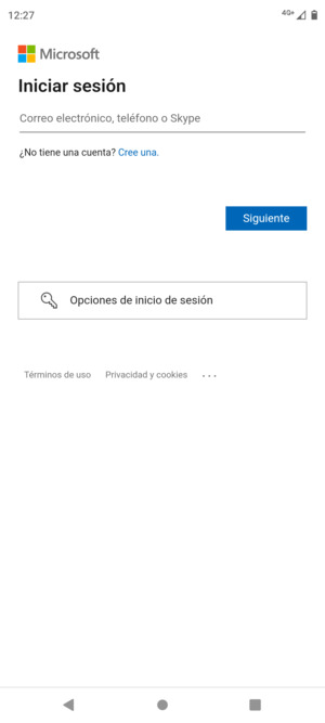 Introduzca su Dirección de correo electrónico y seleccione Siguiente