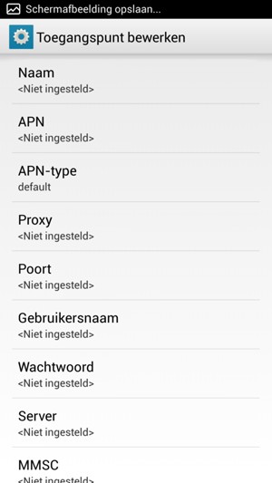 Voer internetgegevens in