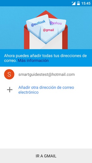 Seleccione IR A GMAIL