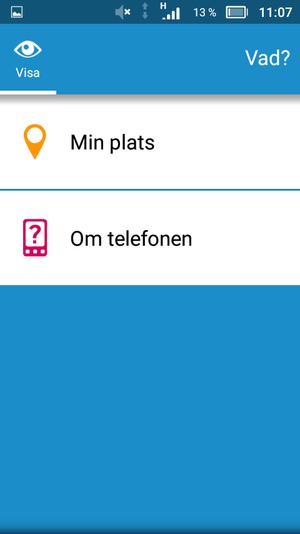Scrolla till och välj Om telefonen