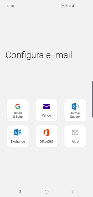 Seleziona Exchange