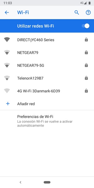 Seleccione la red inalámbrica a la que desea conectarse
