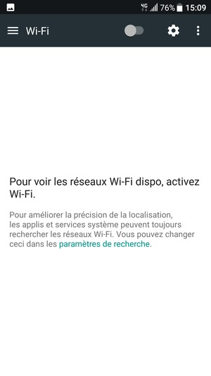 Activer le Wi-Fi
