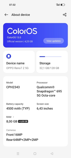 Select ColorOS