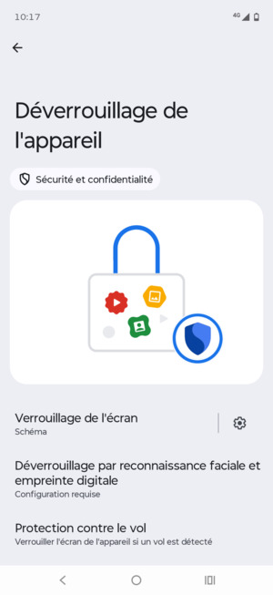 Votre téléphone est maintenant sécurisé par un écran de verrouillage