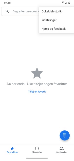 Vælg Indstillinger