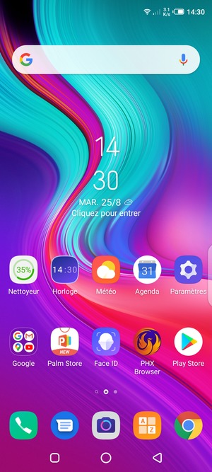 Pour fermer toutes les applis en cours d'exécution, sélectionnez le bouton Applications récentes