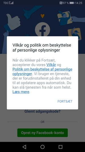 Vælg FORTSÆT