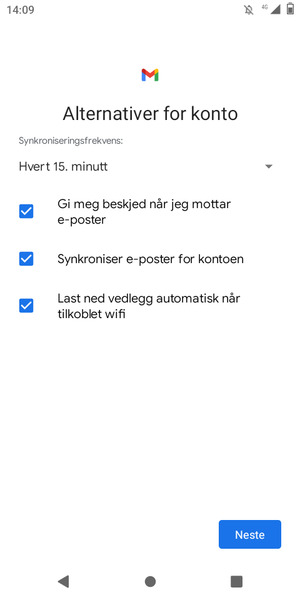 Velg Neste