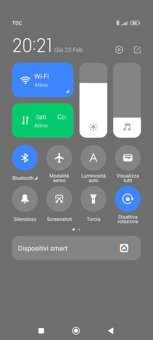 Disattiva Wi-Fi e Bluetooth