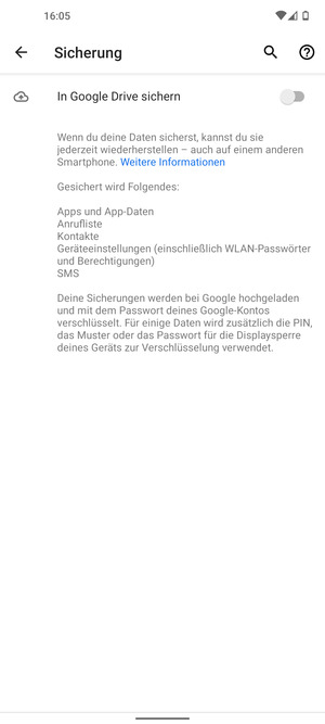 Schalten Sie In Google Drive sichern ein
