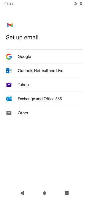 Select Exchange and Office 365