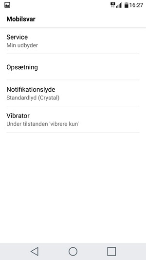 Vælg Opsætning