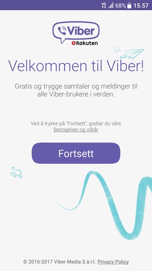 Applikasjonen er klar til bruk