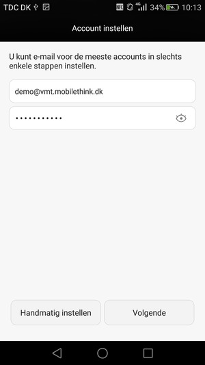 Voer uw e-mailadres en wachtwoord in. Selecteer Volgende