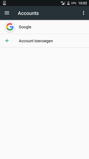 Selecteer Google