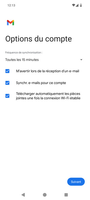 Sélectionnez Suivant