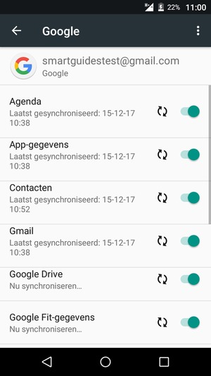 Uw gegevens worden gesynchroniseerd