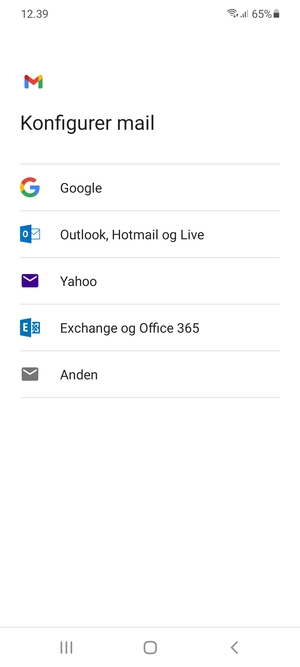 Vælg Google
